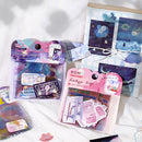 BGM 45pcs Fantasy Travel: Galaxy Tracing Paper Sticker Flakes BS-TF016