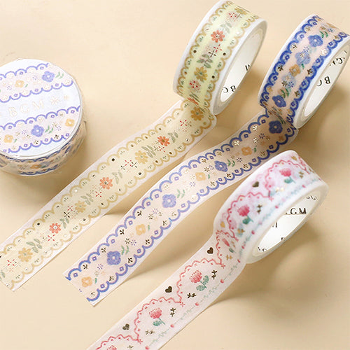 BGM Embroidery / Blue Embroidery / Blue Masking Tape