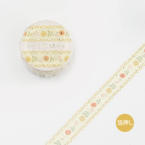 BGM Embroidery / Yellow Embroidery / Yellow Masking Tape