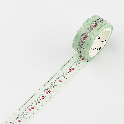 BGM Embroidery / Green Embroidery / Green Masking Tape