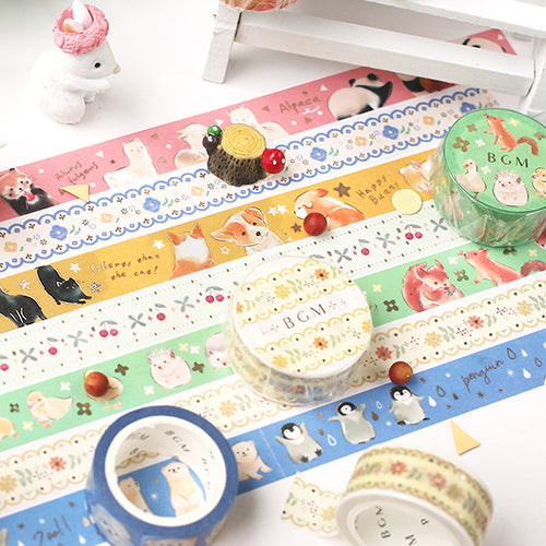 BGM Embroidery / Green Embroidery / Green Masking Tape