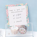 BGM Clear Tape Flower Colorful