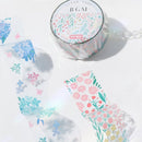 BGM Clear Tape Flower Colorful