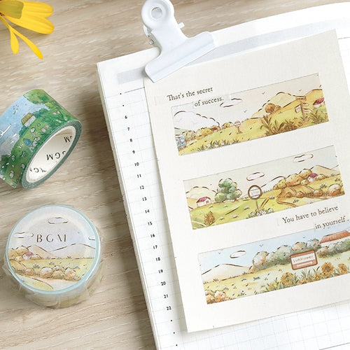 BGM Sunset at Countryside Masking Tape BM-SPRW001