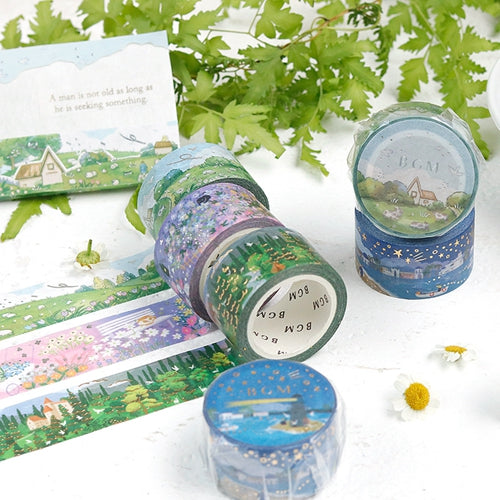 BGM Sunset at Countryside Masking Tape BM-SPRW001