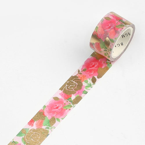 BGM Flower Melody Rose Masking Tape