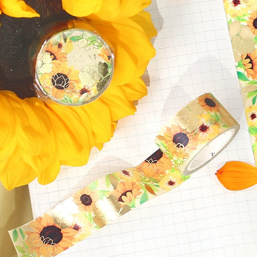 BGM Flower Melody Sunflower Masking Tape