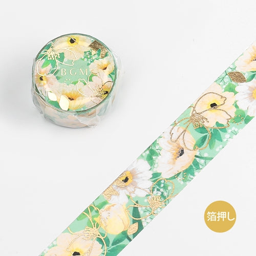 BGM Flower Melody Anemone Masking Tape