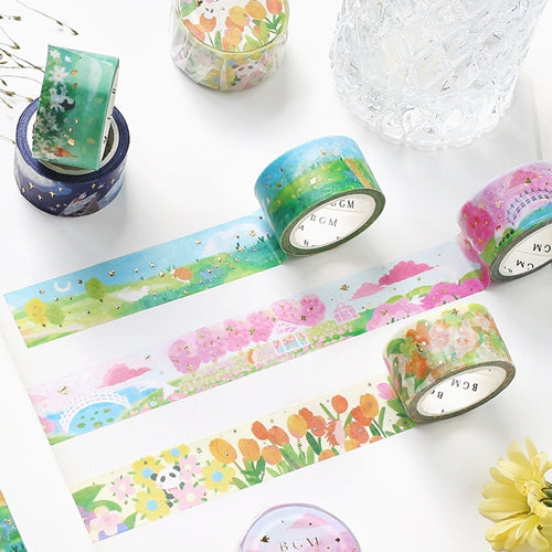 BGM Tulip Garden Masking Tape BM-SPRW009