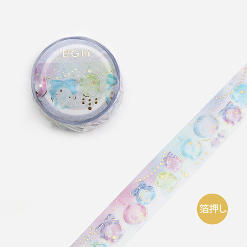 BGM Decorated Bubbles Foil Stamping Masking Tape BM-LGCA081