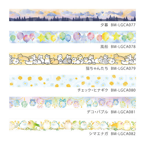 BGM Long-tailed Tit Foil Stamping Masking Tape BM-LGCA082