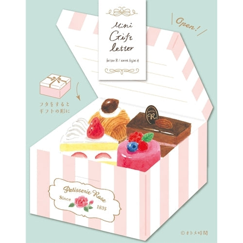 Furukawa Shiko Otome Time Paper Works Mini Letter Set Cake