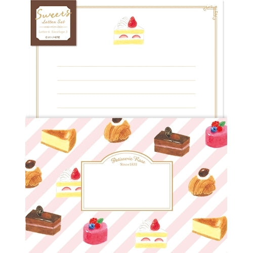 Furukawa Shiko Otome Time Paper Works Letter Set Letter Set Sweets Cake