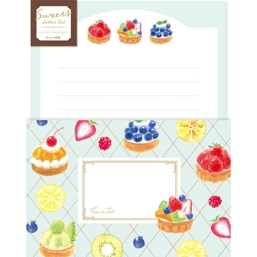 Furukawa Shiko Otome Time Paper Works Letter Set Letter Set Sweets Tart