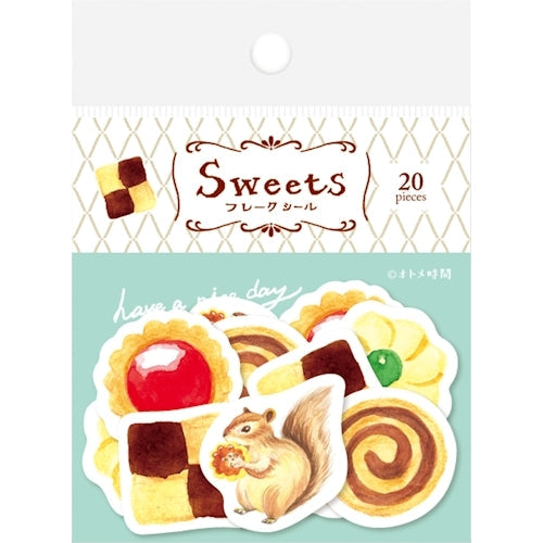 Furukawa Shiko Otome Time Paper Works Seal Japanese Paper Flake Seal Sweets Cookie