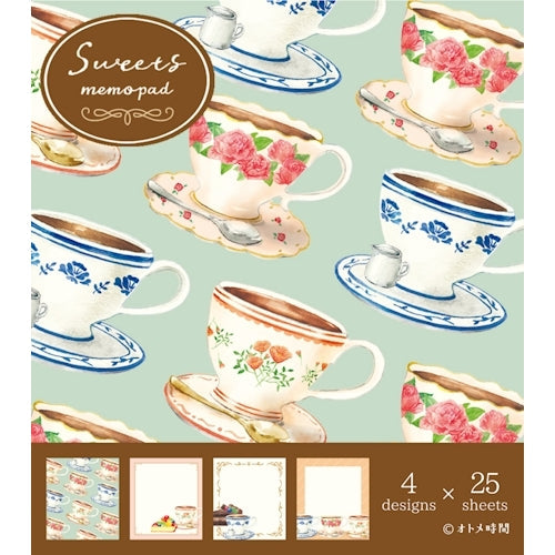 Furukawa Shiko Otome Time Paper Works Memo Block Memo Pad Sweets Tea Time