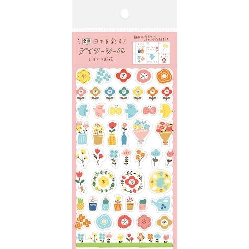 Furukawa Shiko Colourful Flower Stickers QS133