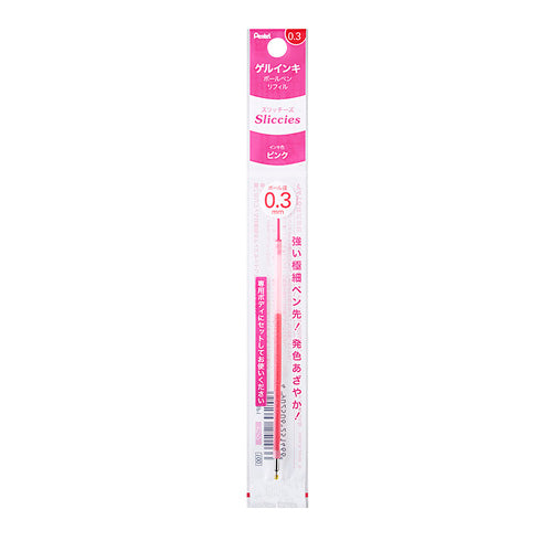 Pentel Extra-Fine Gel Ink 0.3mm Ballpoint Pen Refill Pink