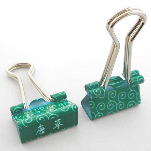 Velos Binder Clip Japanese Pattern 10pc