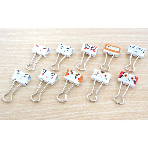 Velos Binder Clip Japanese Traditional Makup 10 pc