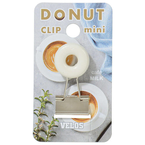 Velos Binder Clip Donut Clip Mini Milk