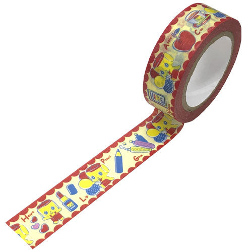 Fueki Nori Kogyo Masking Tape Fueki-kun Masking Tape 15mm Width 15mm × 7m Roll L Pattern