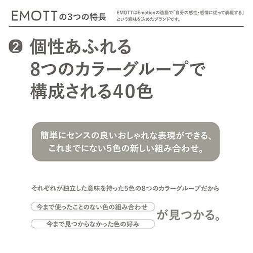 Uni Emott 0.4mm Marker (Yellow / Yellow)