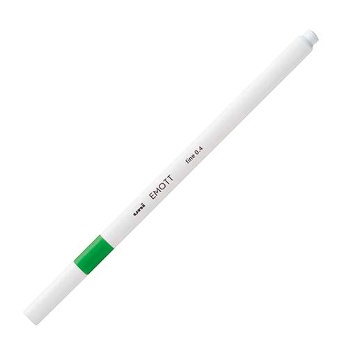 Uni Emott 0.4mm Marker (Green / Green)