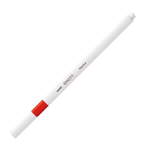 Uni Emott 0.4mm Marker (Red / Red)