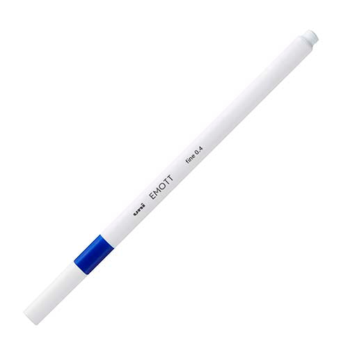 Uni Emott 0.4mm Marker (Blue / Blue)