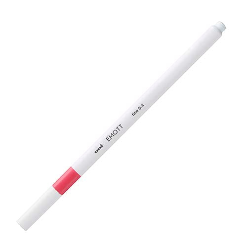 Uni Emott 0.4mm Marker (Coral Pink / Coral Pink)