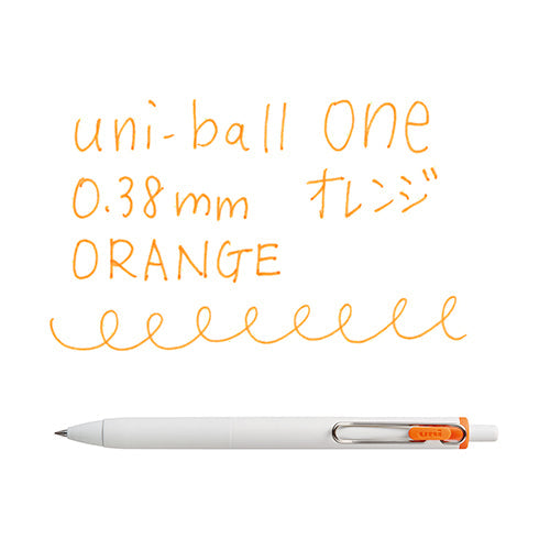 Uni Uni-Ball One Gel Ink Ballpoint Pen 0.38 Orange