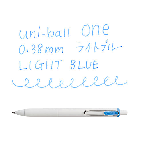Uni Uni-Ball One Gel Ink Ballpoint Pen 0.38 Light Blue