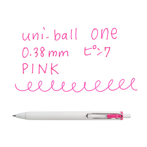 Uni Uni-Ball One Gel Ink Ballpoint Pen 0.38 Pink