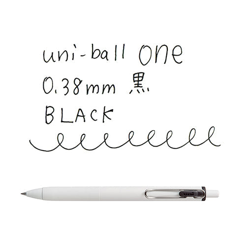Uni Uni-Ball One Gel Ink Ballpoint Pen 0.38 Black