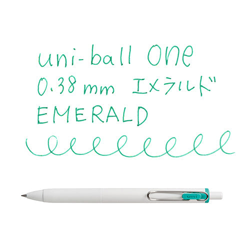 Uni Uni-Ball One Gel Ink Ballpoint Pen 0.38 Emerald