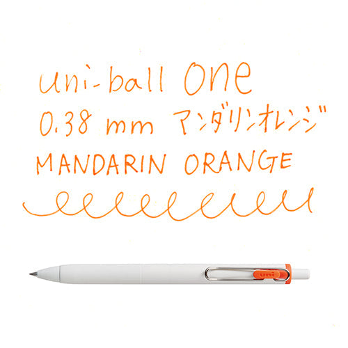 Uni Uni-Ball One Gel Ink Ballpoint Pen 0.38 Mandarin orange