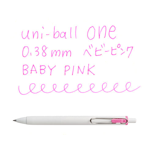 Uni Uni-Ball One Gel Ink Ballpoint Pen 0.38 Baby Pink