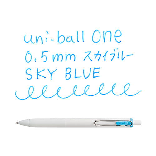 Uni Uni-Ball One Gel Ink Ballpoint Pen 0.5 Sky Blue