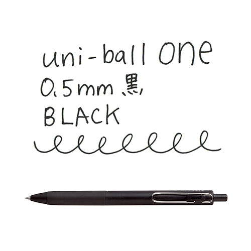 Uni Uni-Ball One Gel Ink Ballpoint Pen 0.5 Black (black axis)