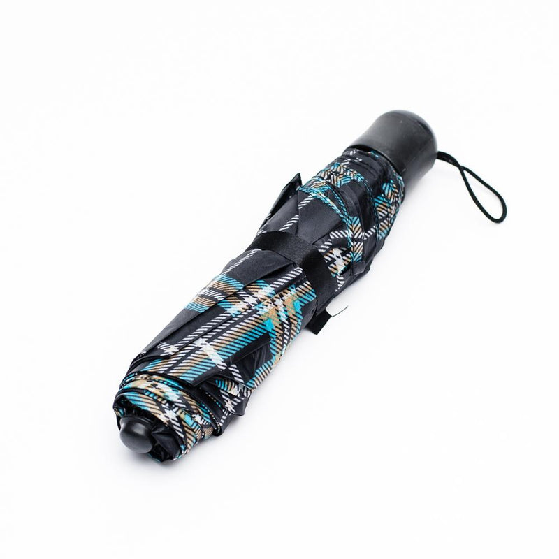 Folding Umbrella with pouch (Plaid)