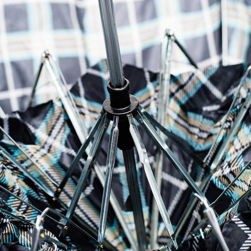 Folding Umbrella with pouch (Plaid)