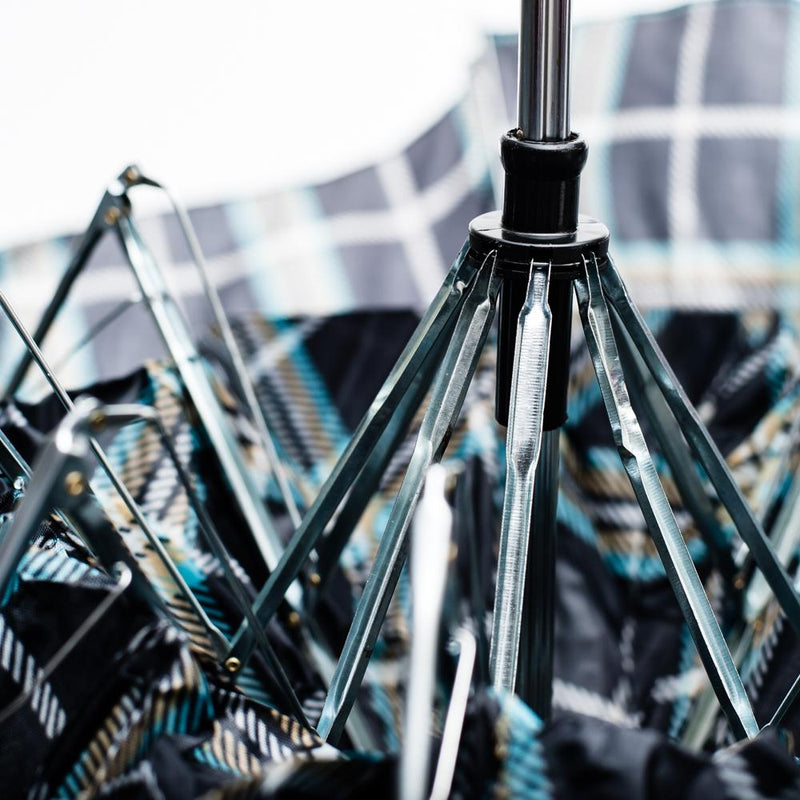 Folding Umbrella with pouch (Plaid)