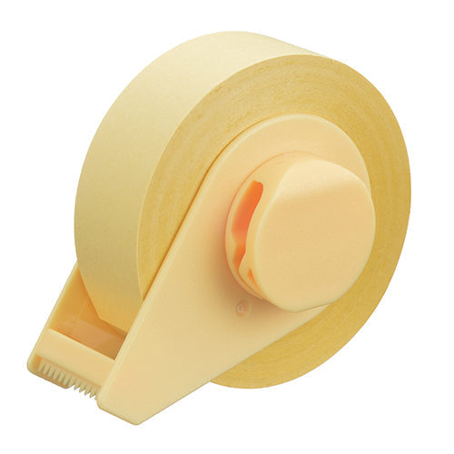 Yamato Fusen Sticky Note Roll Tape with Clip Pastel Yellow