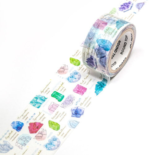 Round Top Masking Tape Insomnia Design Mineral Note