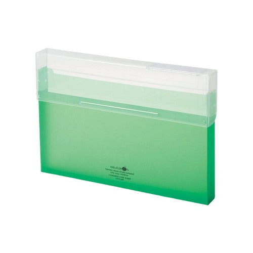 Lihit Lab A4 Thick Document Case Yellow-Green