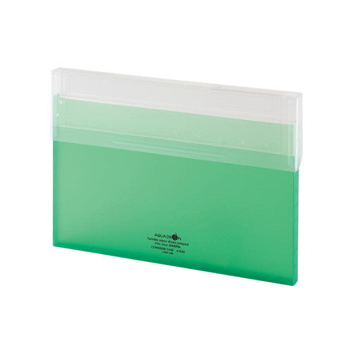 Lihit Lab A4 Thin Document Case Yellow-green