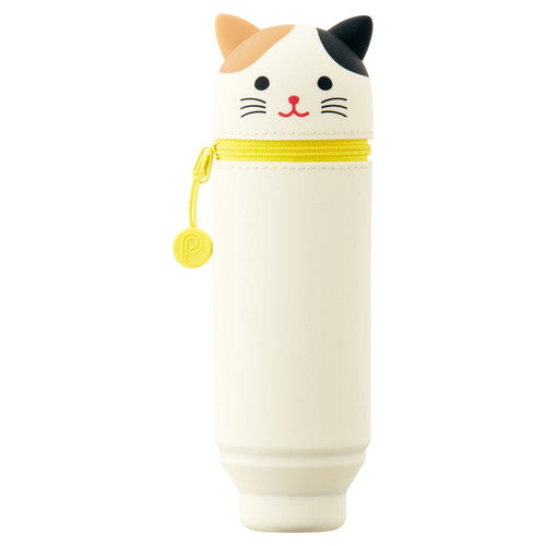 Lihit Lab Pen / Pencil Case Calico Cat White