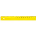 Raymay Fujii KUM Ruler Yellow 17cm Yellow