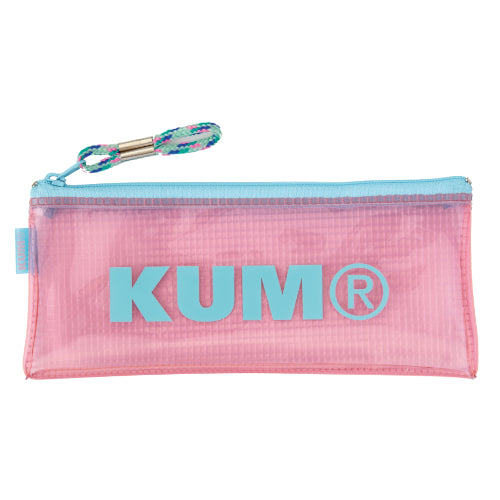 Raymay Fujii KUM Pen / Pencil Case Clear Pen / Pencil Case Light Pink Flat Type Light Pink